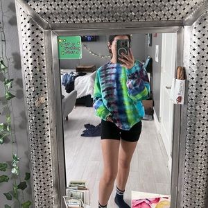 Handmade tie dye crewneck